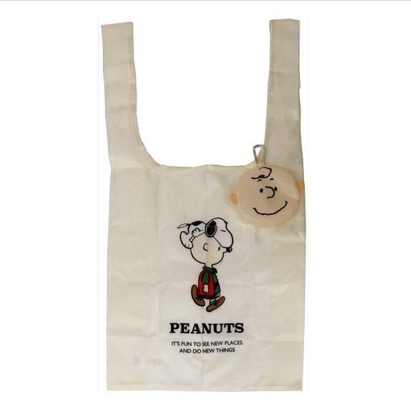 サンスター文具 スヌーピー エコバッグ エコット マチあり チャーリー ブラウン Ecot S 文具セレクトショップ Sankodo 通販 Yahoo ショッピング