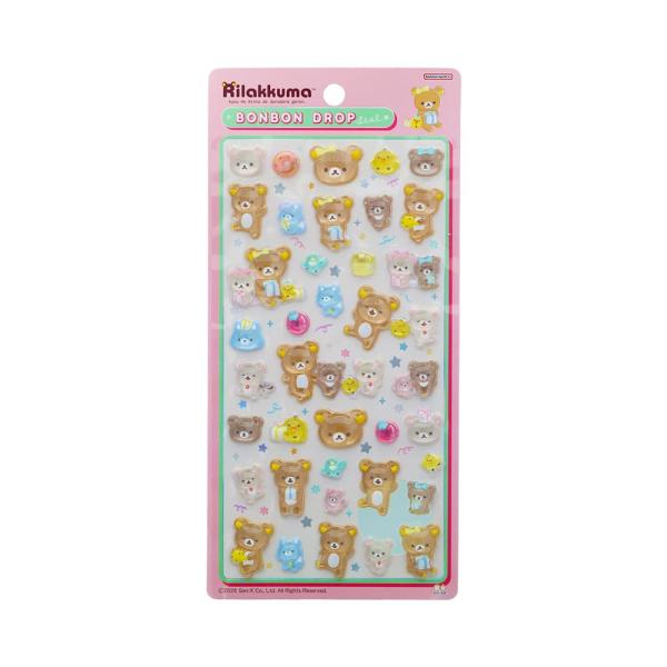 ボンボンドロップシール リラックマ なかよし S8817669 サンスター文具 ボンドロ