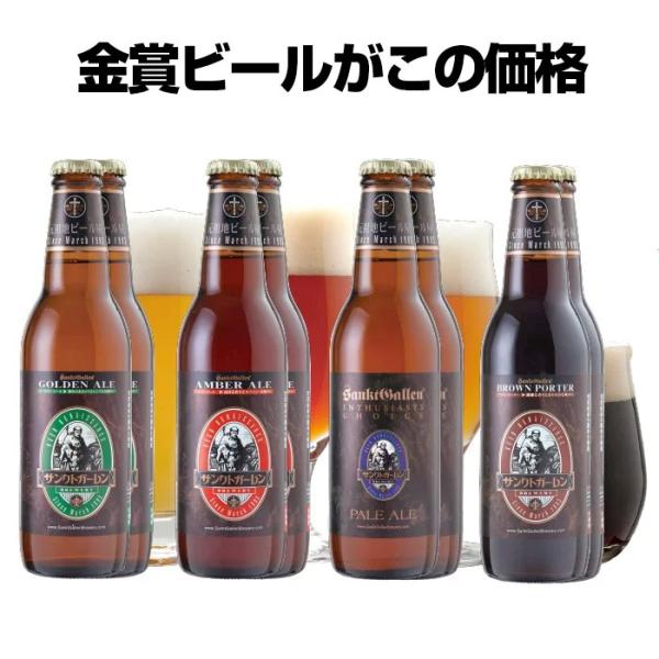 金賞地ビール クラフトビール 飲み比べセット 4種8本 詰め合わせ お酒ギフト サンクトガーレン 本州送料無料 出産内祝い 結婚内祝い のし 誕生日プレゼント 対応