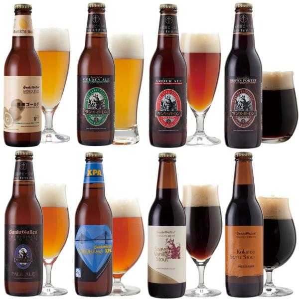 クラフトビール 8種 飲み比べセット  湘南ゴールド、世界一IPAビール、チョコビール入 地ビール 詰め合わせ 出産内祝い 結婚内祝い 誕生日プレゼント 対応