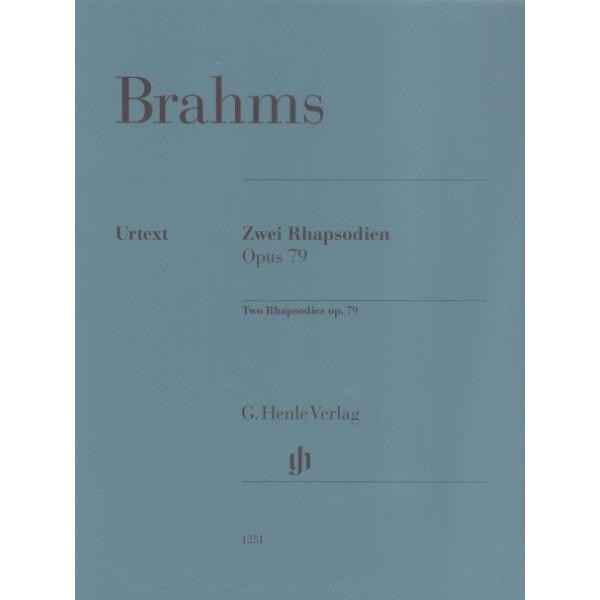 原題 2 Rhapsodien Op.79/Urtext/Ed. Eich/Fing. Boyde作曲者 BRAHMS, Johannes出版社 G. Henle Verlag楽器 ピアノ編成 ピアノ・ソロ 【CONTENT】Rhapsod...