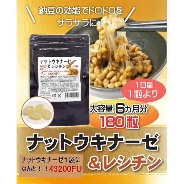 送料無料】ナットウキナーゼ 納豆キナーゼサプリ 180粒 約6ヵ月分 1袋にナットウキナーゼ43200FU配合 納豆菌 ナットウキナーゼサプリ 納豆キナーゼ :0011:三共サプリ - 通販 - Yahoo!ショッピング 送料無料】ナットウキナーゼ 納豆キナーゼサプリ 180粒 約6ヵ月分 1袋にナットウキナーゼ43200FU配合 納豆菌 ナットウキナーゼサプリ 納豆キナーゼ :0011:三共サプリ - 通販 - Yahoo!ショッピング