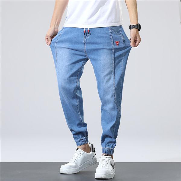 ジョガーパンツ メンズ デニムパンツ 大きいサイズ 7xl 体型カバー 太め ゆったり リブパンツ ウエストリボン 伸縮 春夏 送料無料 Henlunku0042 Sankyoplus 通販 Yahoo ショッピング