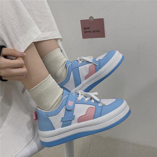 スニーカー レディース 春夏秋 レースアップシューズ 走りやすい 歩きやすい 女性 オシャレ かわいい 学園風 学生 ウォーキングシューズ Smnsnk0105 Sankyoplus 通販 Yahoo ショッピング