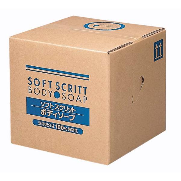 バス、洗面所用品、シャンプー激安・格安・最安値の　熊野油脂　 ソフトスクリット  ボディソープ １８L (詰替え用・コック入り)