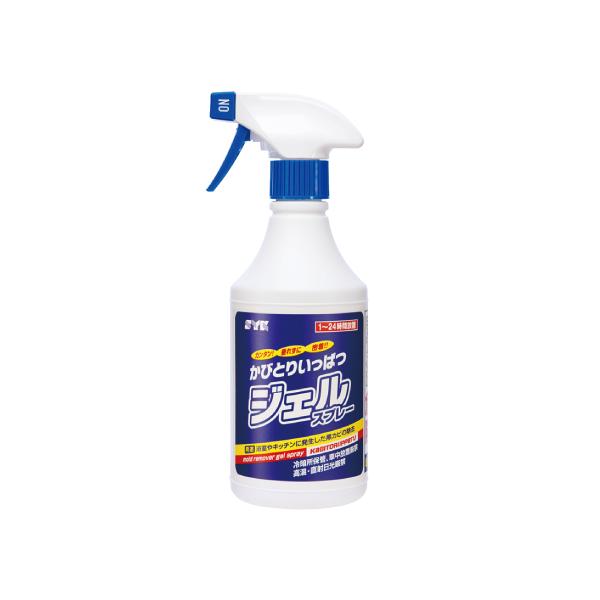 かびとりいっぱつジェルスプレー　500g 鈴木油脂工業　業務用　かび取り　1本　カビ取り一発　業務用　浴室・水周りの頑固なカビに　カビ取り剤　