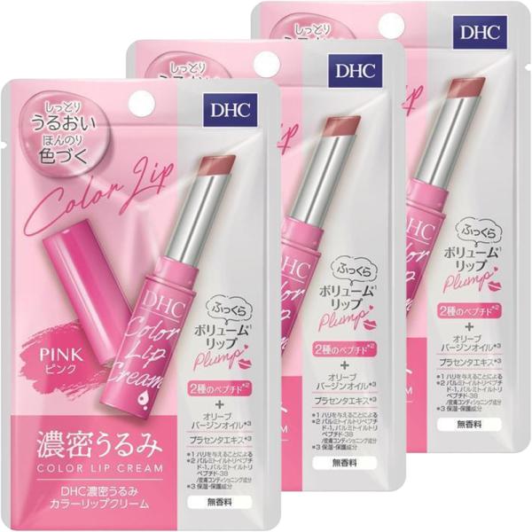 濃密うるみ DHC 濃密うるみカラーリップクリーム ピンク ( 1.5g )【3