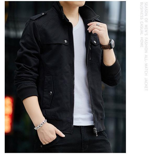 ジャケット メンズ ショート ジャケット アウタースタンドカラージャケット 大きいサイズ ミリタリー 春服 ライトアウター ジャケット 黒 緑 メンズ ブルゾン Buyee Buyee 日本の通販商品 オークションの代理入札 代理購入