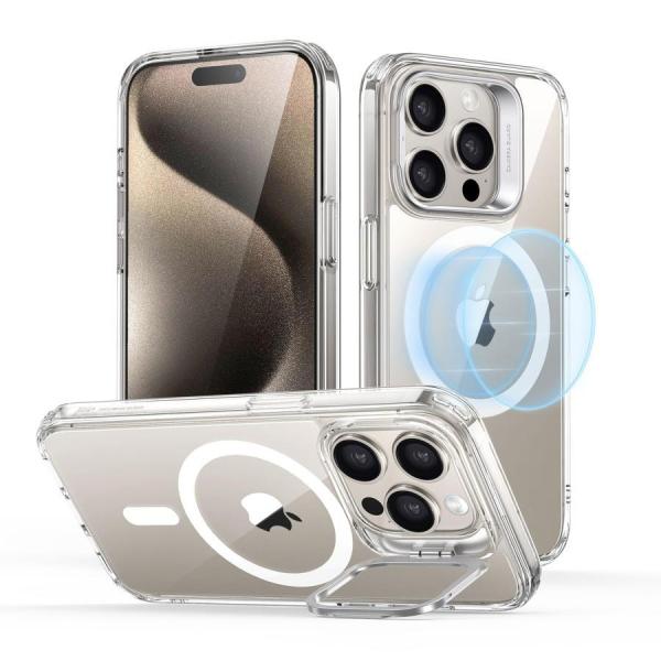 iPhone15 ケース隠れスタンド·米軍MIL規格MagSafe対応 ESR iPhone 15 / Plus Pro MagSafe対応 米軍MIL規格の保護 隠れ