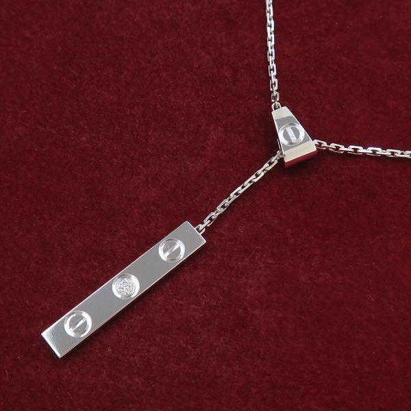 Cartier（カルティエ） ラブYシェイプネックレス/ダイヤ1P Bランク