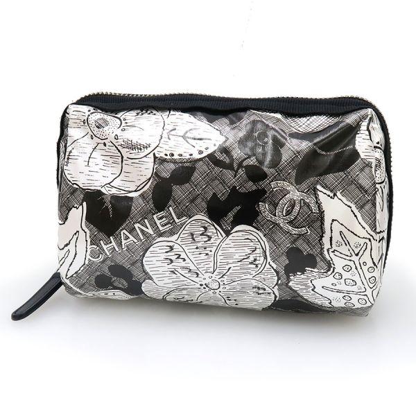 CHANEL カメリア　化粧ポーチ　コスメポーチ CHANEL（シャネル） カメリアポーチ Aランク. : 質屋さのや Yahoo