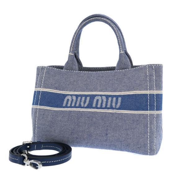 miu ミュウミュウ ジャガードロゴデニム・スモールハンド A miu ミュウミュウ ジャガードロゴデニム・スモールハンド A