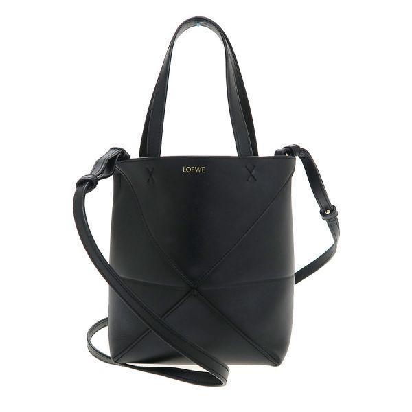 LOEWE（ロエベ） パズルフォルドトート ミニ(シャイニーカーフ) A 