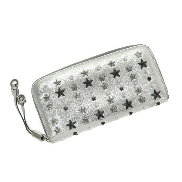 JIMMY CHOO ジミーチュウ スタッズ・ラウンドファスナー長財布 Bランク 