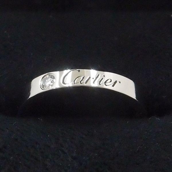 Cartier（カルティエ） Cドゥカルティエリング/3MM/1Pダイヤ#48(日本 
