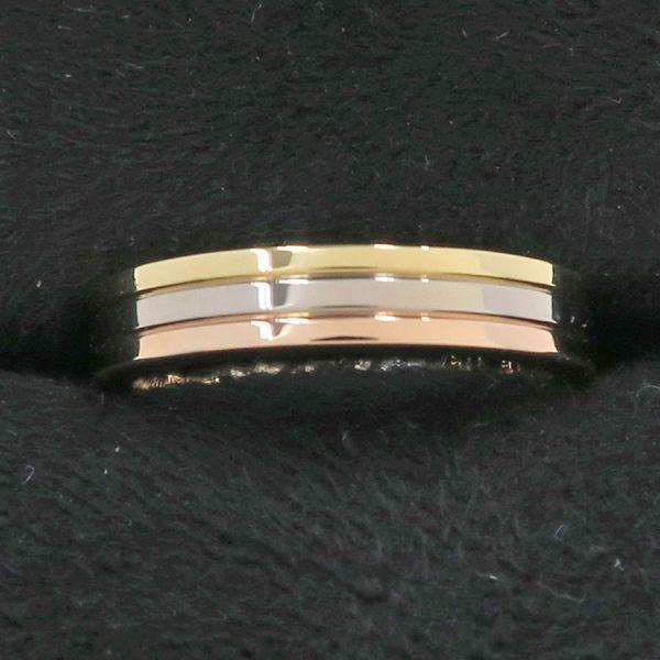カルティエ スリーカラー リング ヴァンドーム 7号 K18 指輪