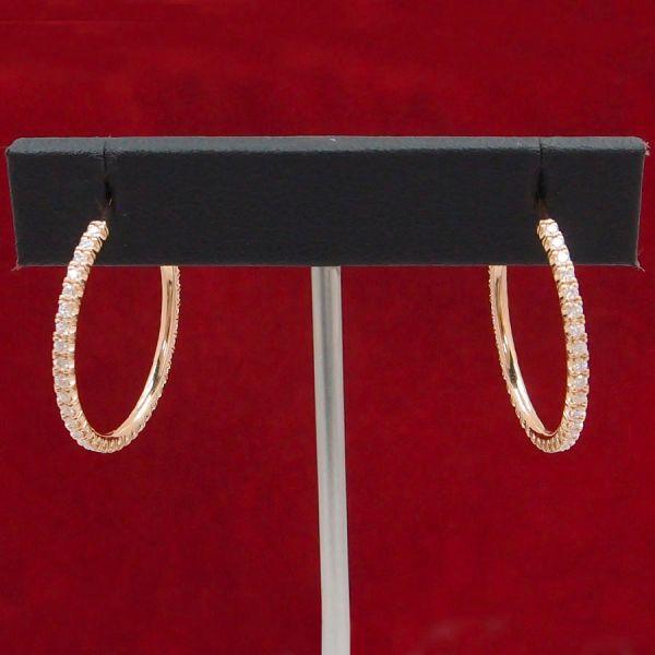 Cartier カルティエ エタンセルドゥカルティエダイヤフープピアス/MM A