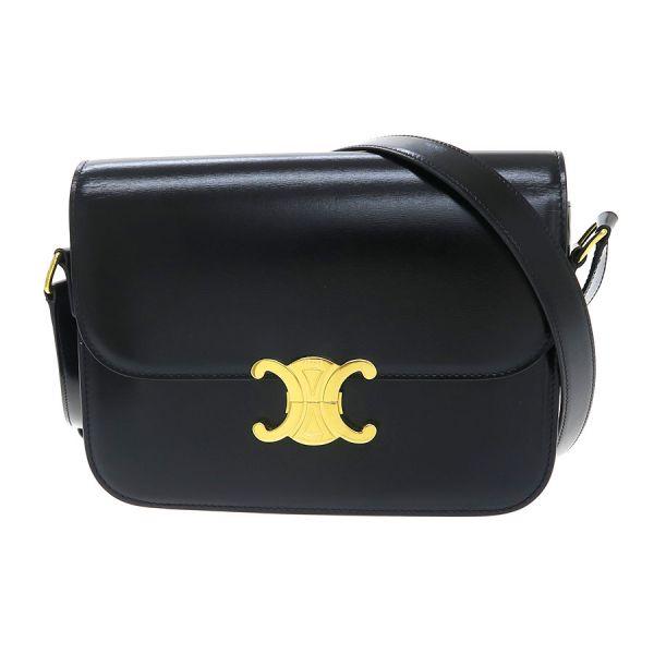 美品【正規品】セリーヌ　クラシックトリオンフショルダーバッグ　カーフスキン CELINE セリーヌ クラシックトリオンフバッグ/シャイニーカーフ