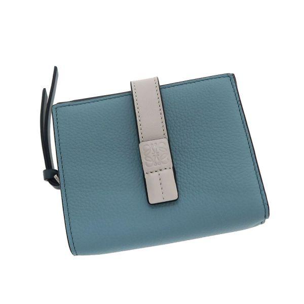 TOMO】LOEWE ロエベ L字ファスナー 長財布 ライトブルー TOMO】LOEWE