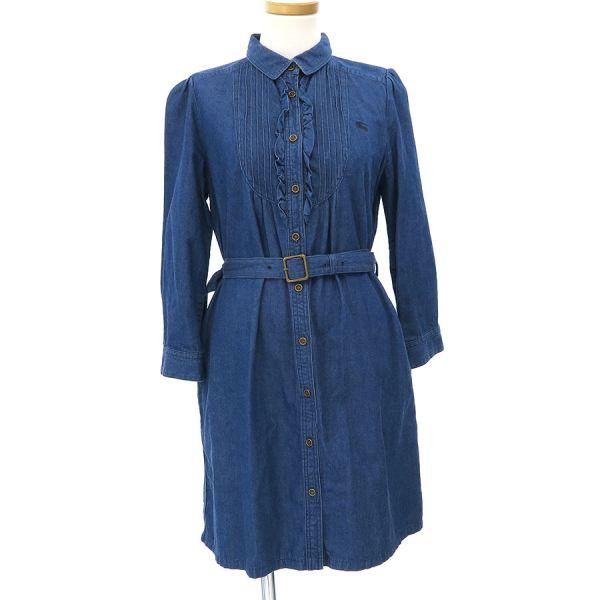 バーバリーブルーレーベル シルエット デニムキャミソールワンピース 美品 バーバリーブルーレーベル 美シルエット デニムワンピース - メルカリ
