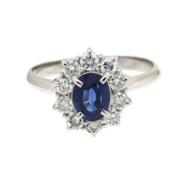 Pt900サファイアダイヤリング#12 Aランク. : 質屋さのや Yahoo