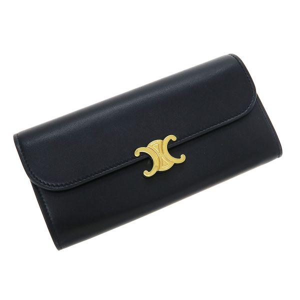 CELINE ラージウォレット トリオンフ / シャイニーカーフスキン CELINE（セリーヌ） ラージウォレット トリオンフ/シャイニーカーフ