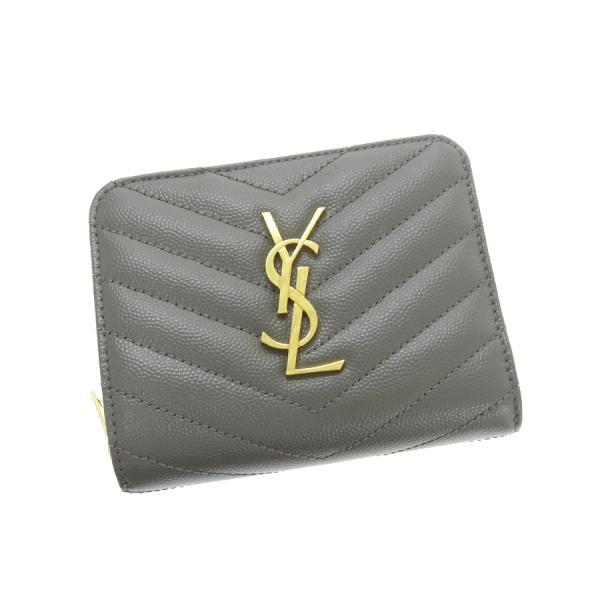 サンローラン・パリ モノグラム コンパクトジップ アラウンド  