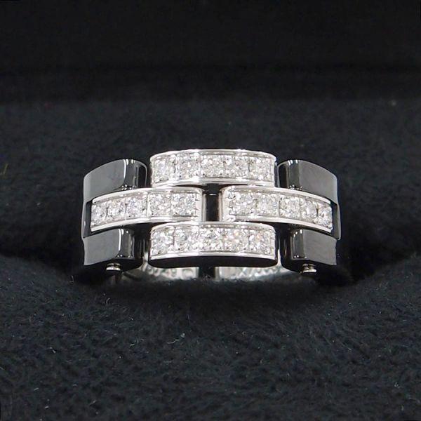 Cartier（カルティエ） マイヨンパンテールダイヤリング/ブラック