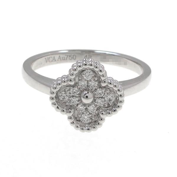 ヴァンクリーフ アーペル スウィートアルハンブラリング ダイヤモンド 48 日本サイズ8号近辺 Aランク Yj 質屋さのや Yahoo ショップ 通販 Yahoo ショッピング