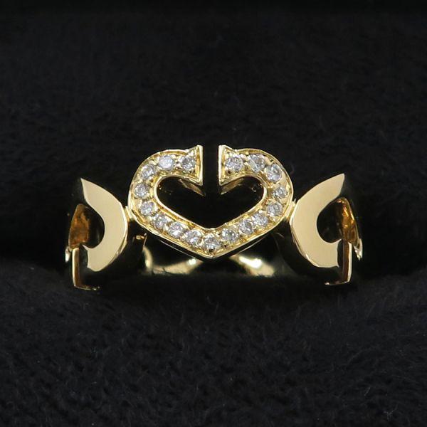 Cartier（カルティエ） Cハートリング/1モチーフダイヤ#47(日本サイズ