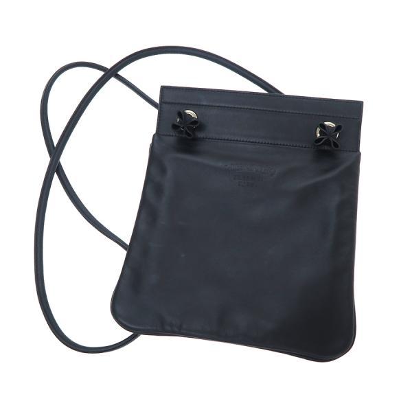 HERMES エルメス アリーヌミニ 黒 スイフト C刻印 シルバー金具 B  