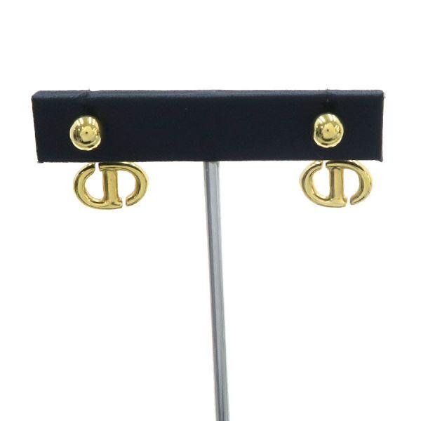【美品】クリスチャンディオール DIOR CD NAVY ピアス ゴールド箱付き Christian Dior（クリスチャン・ディオール） CD Navy ピアス Aランク