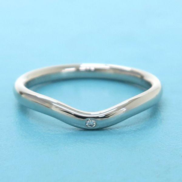 TIFFANY&Co.（ティファニー） カーブドバンドリング/ダイヤ1P#10 A