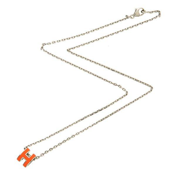 HERMES ミニポップ H　 質店鑑定品　ネックレス　チェーン40cm HERMES（エルメス） ミニポップHネックレス Aランク. : 質屋さのや