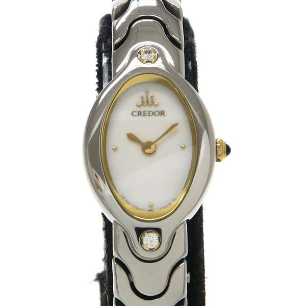 【オーバル】SEIKO 'セイコー 時計' クレドールアクア ホワイト☆極美品☆ SEIKO（セイコー） クレドール Aランク. : 質屋さのや Yahoo!ショップ