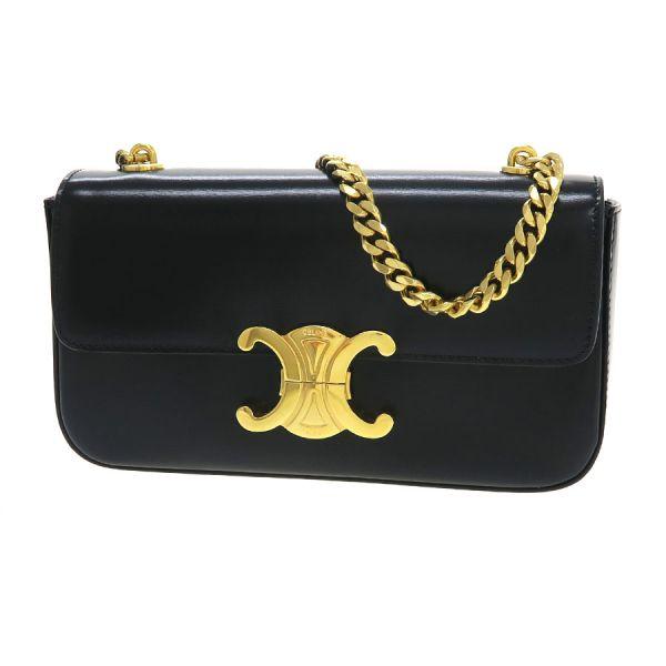 セリーヌ チェーン ショルダーバッグ クロード / シャイニーカーフスキン CELINE（セリーヌ） チェーン ショルダーバッグ クロード/シャイニー