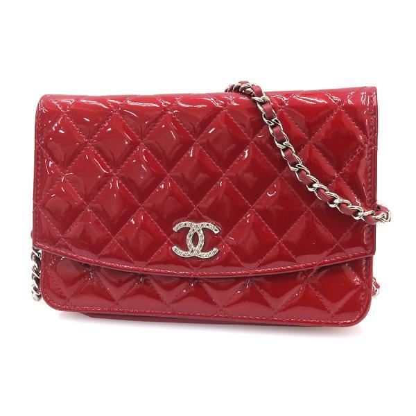 CHANEL シャネル マトラッセ・チェーンウォレット エナメル B CHANEL シャネル マトラッセ・チェーンウォレット エナメル B