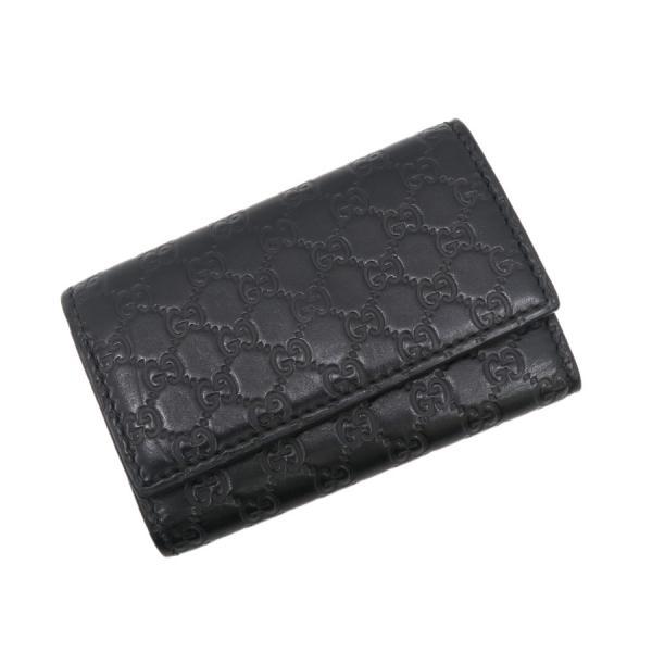 Gucci グッチ　マイクロシマ　6連キーケース GUCCI マイクロシマ GG 6連キーケース ゴールド 138093・2184