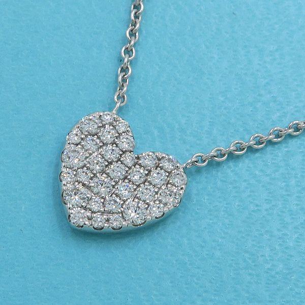 【美品】Tiffany&Co.メトロハートダイヤネックレス Tiffany & Co. メトロハートダイヤモンドネックレス