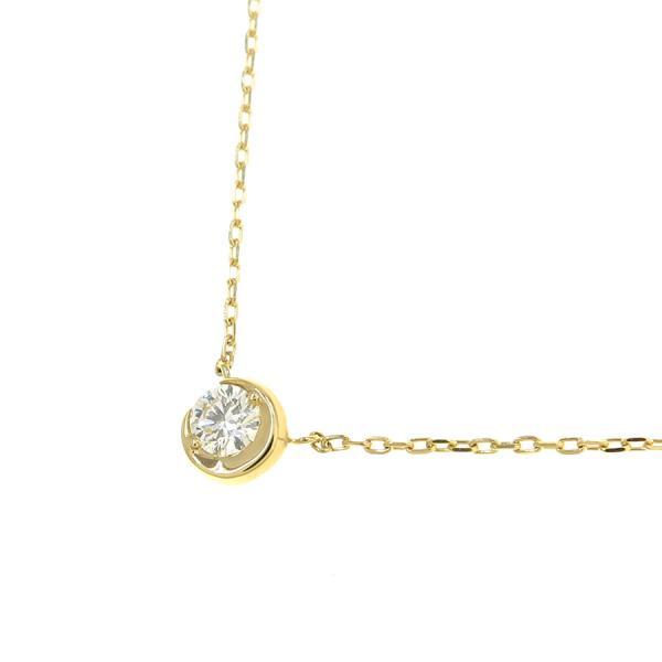 STAR JEWELRY スタージュエリー ムーンセッティングダイヤネックレス 