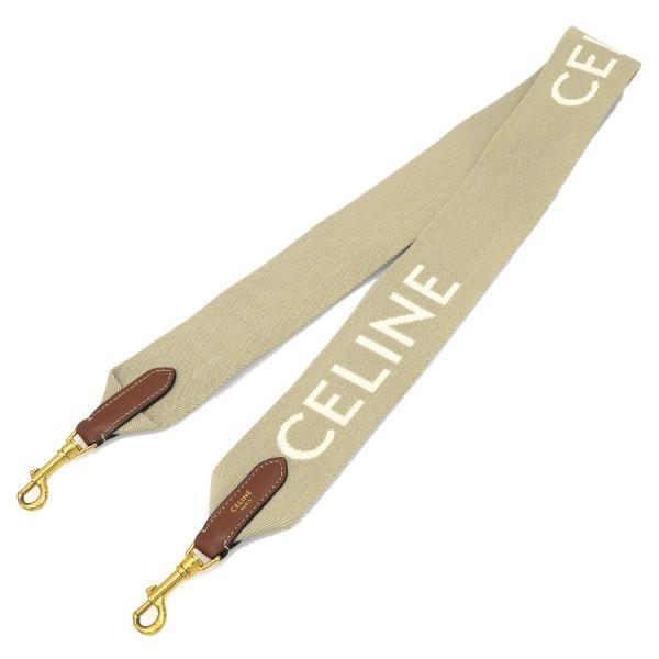 セリーヌ CELINE ジャカード ロングストラップ/ウール Aランク 