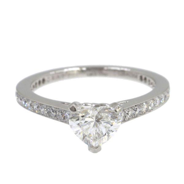 ハートシェイプ ダイヤモンド リング エタニティ D0.80ct Pt ダイヤ