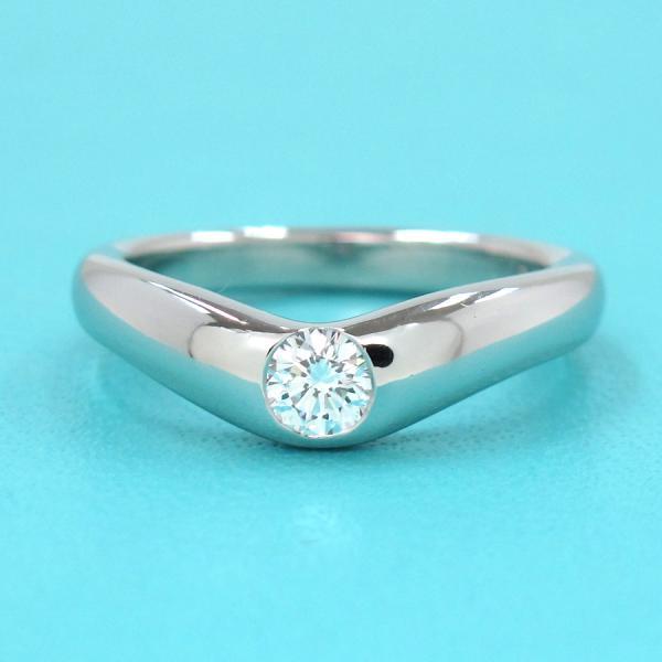 ティファニー　カーブド　バンド　ダイヤモンドリング　【約8号】 ティファニーカーブドバンドダイヤモンドリング【約8号】