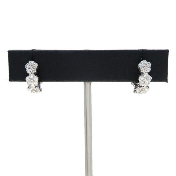 Ponte Vecchio ポンテヴェキオシェル フラワー ダイヤ ピアス