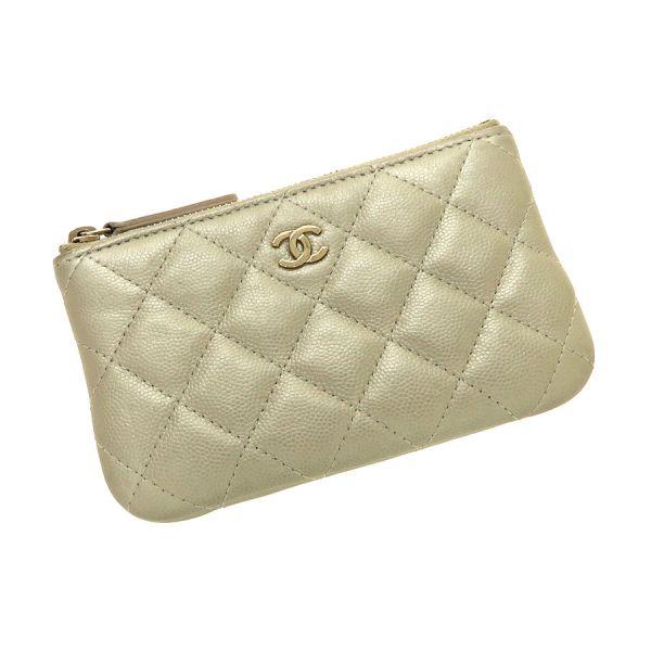 CHANEL シャネル マトラッセ・キャビア・ポーチ Aランク. : 質屋さのや  