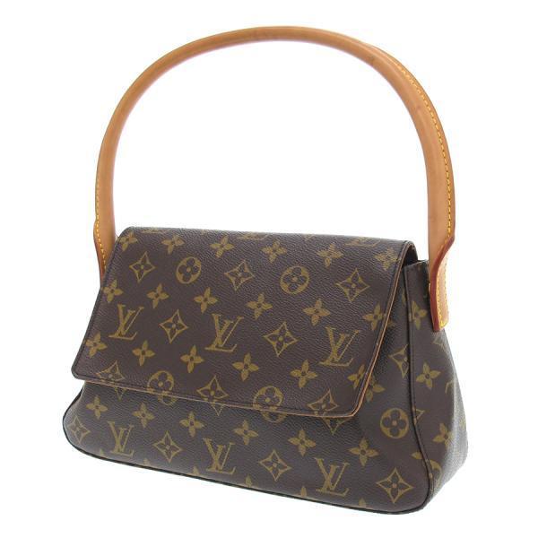 【美品】LOUIS VUITTON ルイヴィトン ミニルーピング ハンドバッグ LOUIS VUITTON ルイヴィトン モノグラム ミニ・ルーピング B