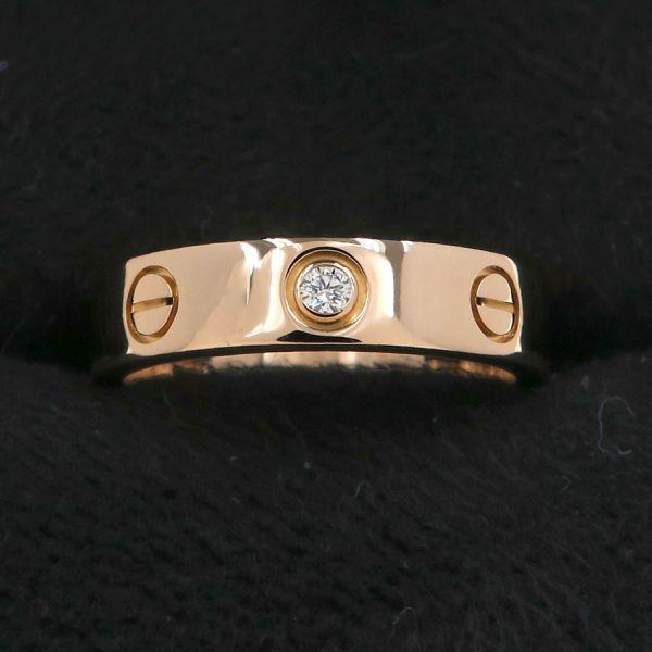 カルティエ　ミニラブリング　1Pダイヤモンド　＃48 Cartier（カルティエ） ミニラブリング/1Pダイヤ#48(日本サイズ7.5号
