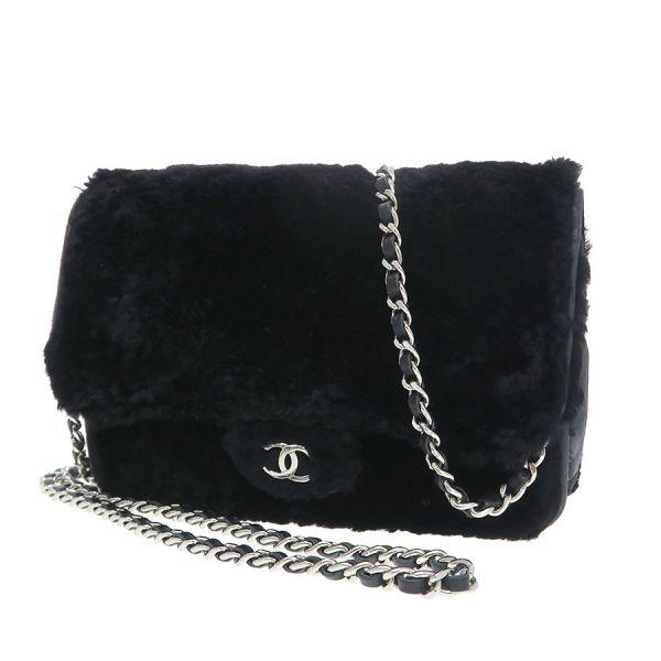 CHANEL シャネル ファーチェーンウォレット Bランク. : 質屋さの