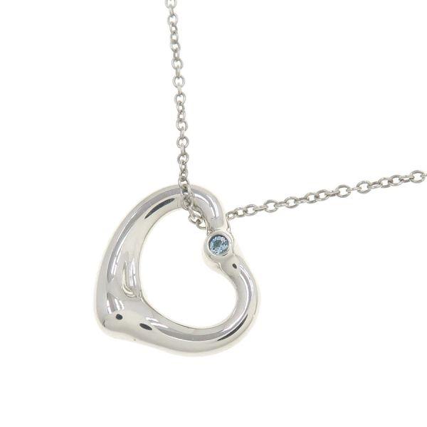 TIFFANY&Co.（ティファニー） オープンハートネックレス/16MM/1Pアクア