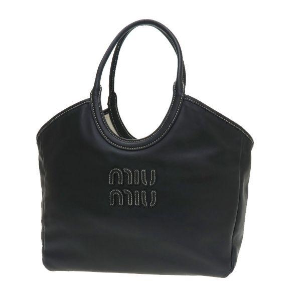 ミュウミュウ IVYレザーショルダー  5BG286【Aランク】【中古】 miu miu（ミュウミュウ） IVYレザーショルダー Aランク. : 質屋さのや